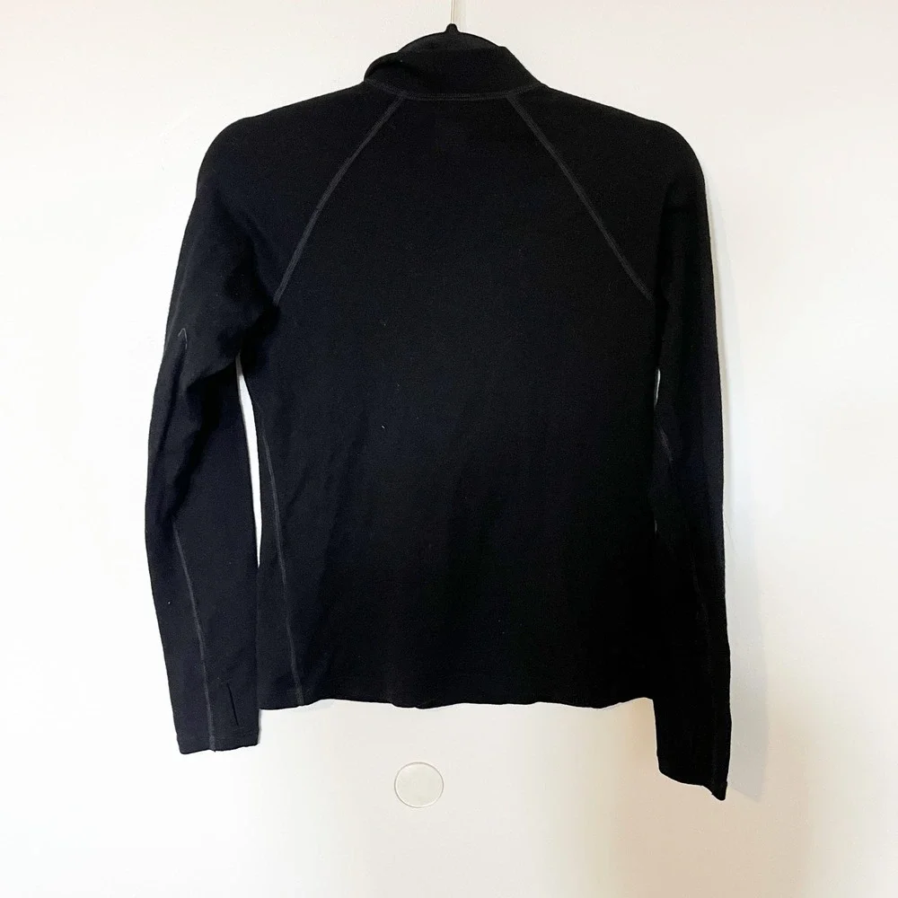 Icebreaker‎ kids black 1/4 zip pullover unisex 14 years/large